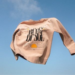 Rufus du Sol Summer 2023 Tour Crewneck, Blush Pink, Size XL